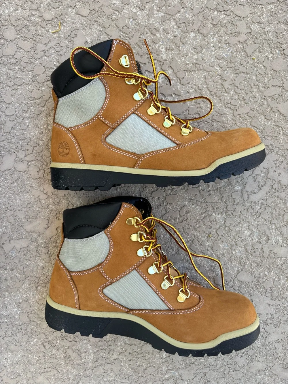 Timberland 6-Inch Field Boot Junior Wheat Size 7 Youth Men New in Box